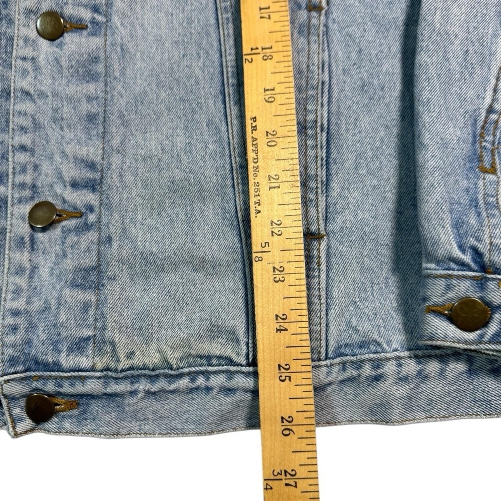 VTG Hard Rock Cafe Denim Jacket London Size L Great 100% Cotton Amazing Shape - Picture 3 of 9